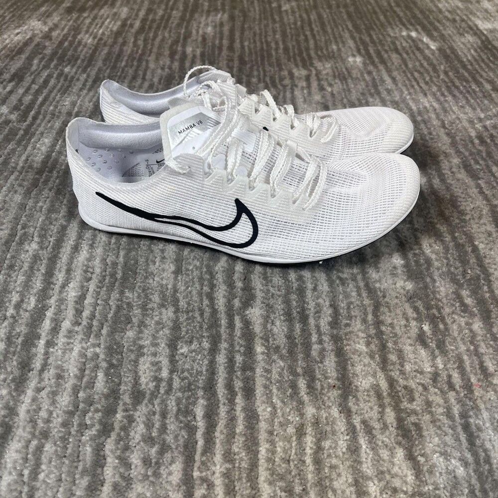 Nike Zoom Mamba 6 Shoes Mens Size 7 White Track & Field Racing Spikes DR2733-100